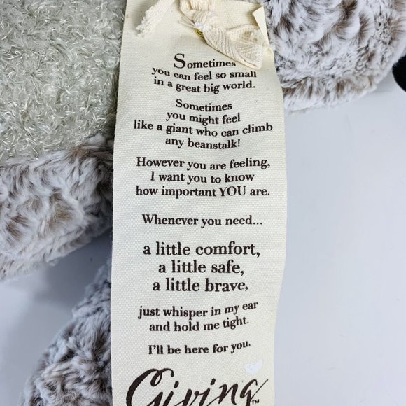 Demdaco Giving Teddy Bear Gift 17” Plush Get Well Inspirational Thinking Of You - Picture 11 of 16